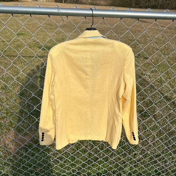 Light Yellow 100% Cotton Blazer - Picture 9 of 9
